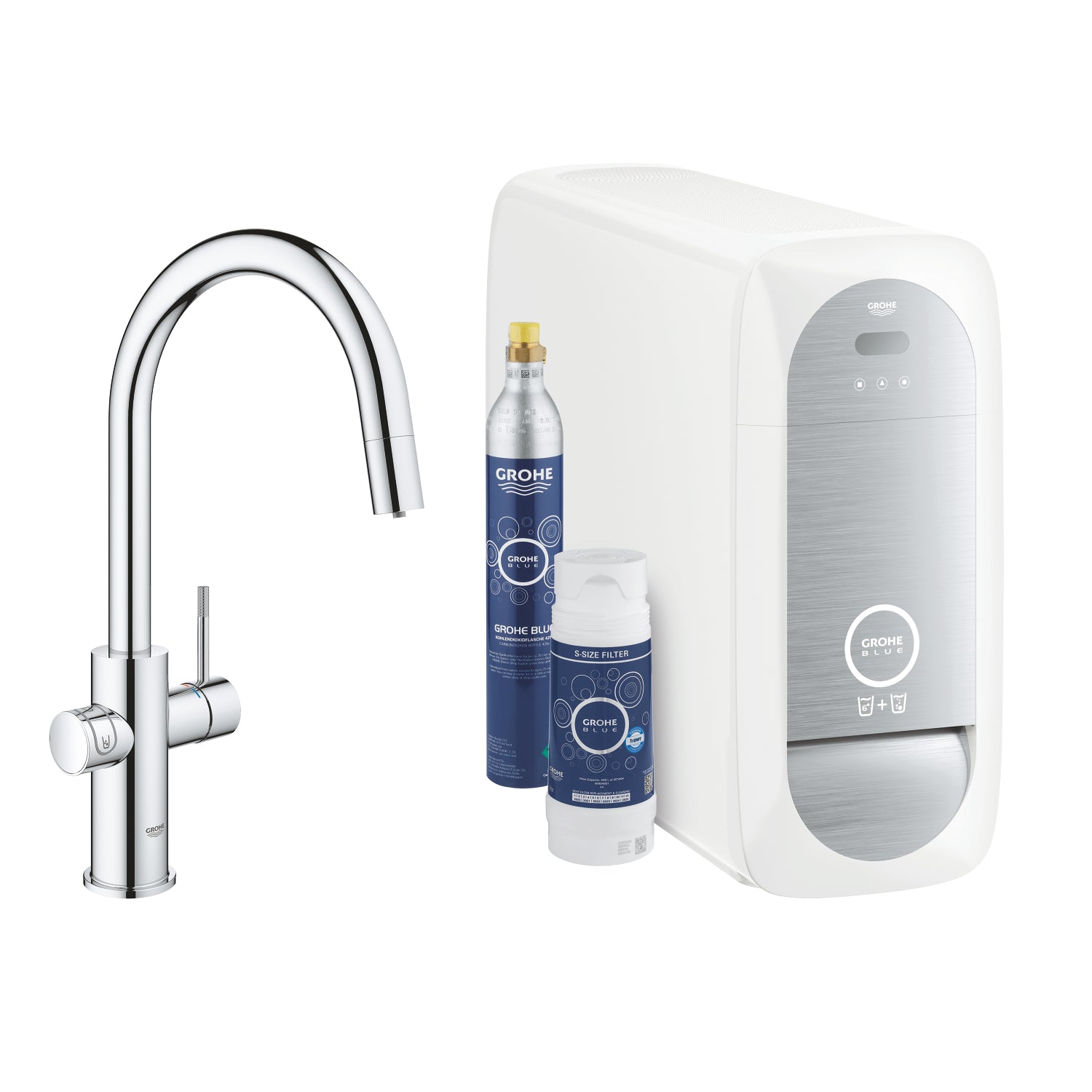 Grohe Blue Home Arıtmalı İçme Suyu ve Soda Yapan Spiralli Eviye Bataryası - alternatif görünüm - GROHE 31541000
