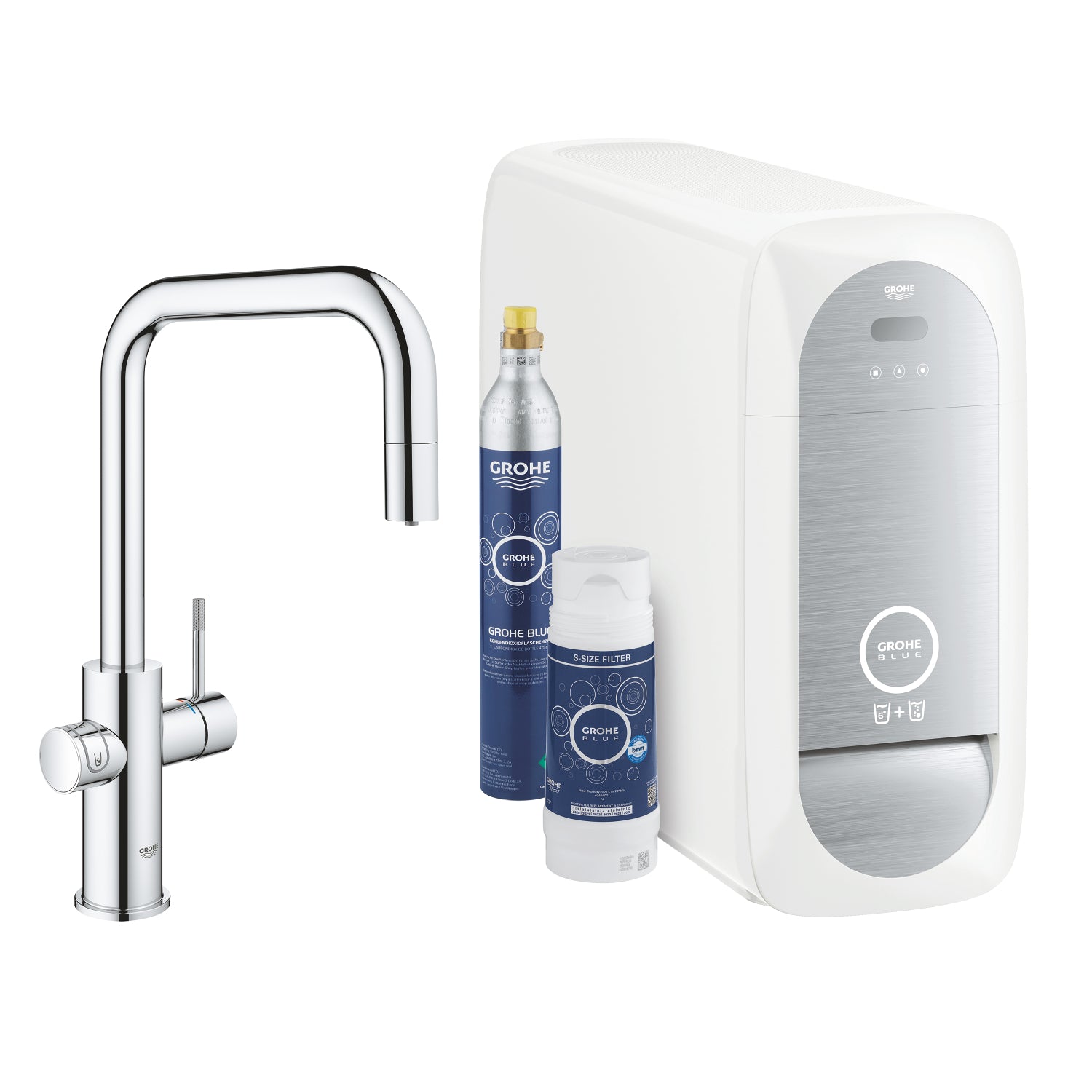 Grohe Blue Home Arıtmalı İçme Suyu ve Soda Yapan Spiralli Eviye Bataryası - alternatif görünüm - GROHE 31543000