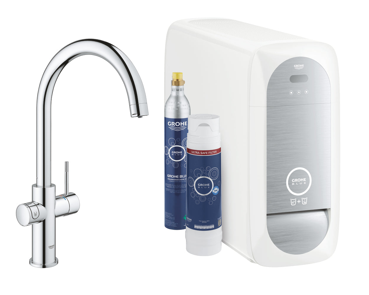 Grohe Blue Home Arıtmalı İçme Suyu ve Soda Yapan Eviye Bataryası - GROHE 31545001
