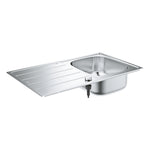 Grohe K200 Damlalıklı Tek Gözlü Eviye, Paslanmaz Çelik - alternatif görünüm - GROHE 31552SD1