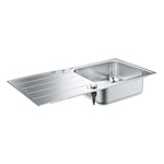 Grohe K500 Damlalıklı Tek Gözlü Eviye, Paslanmaz Çelik (Sağ-Sol Damlalıklı, 100x50 cm) - alternatif görünüm - GROHE 31563SD1