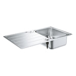 Grohe K500 Damlalıklı Tek Gözlü Eviye, Paslanmaz Çelik (Sağ-Sol Damlalıklı, 86x50 cm) - alternatif görünüm - GROHE 31571SD1