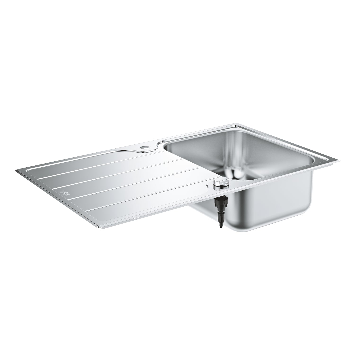 Grohe K500 Damlalıklı Tek Gözlü Eviye, Paslanmaz Çelik (Sağ-Sol Damlalıklı, 86x50 cm) - alternatif görünüm - GROHE 31571SD1