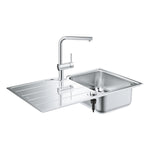 Grohe Minta El Duşlu Mutfak Bataryası ve Eviye Seti (Sağ-Sol Damlalıklı, 86x50 cm) - alternatif görünüm - GROHE 31573SD1