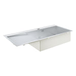 Grohe K1000 Damlalıklı Tek Gözlü Eviye, Paslanmaz Çelik (Sol Damlalıklı, 116x52 cm) - alternatif görünüm - GROHE 31582SD1