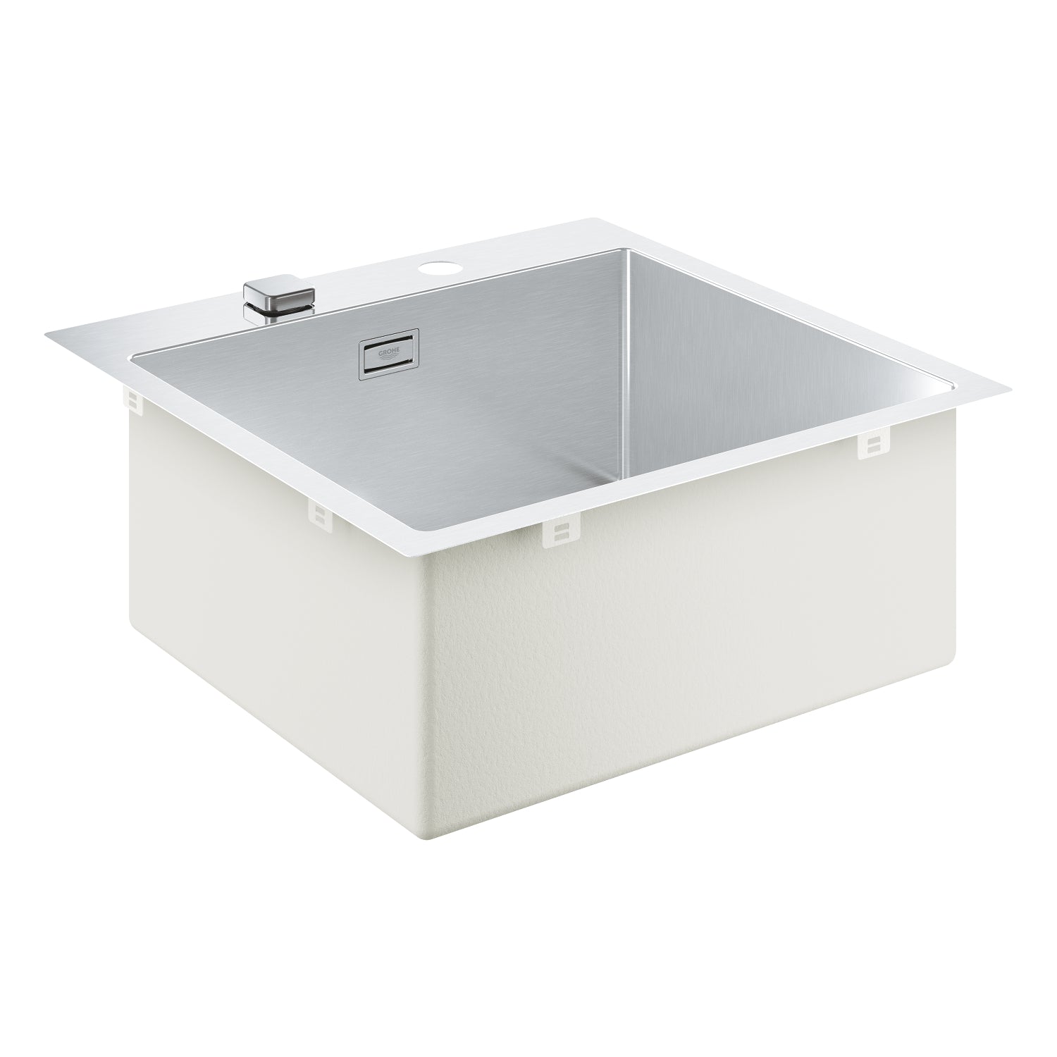 Grohe K800 Tek Gözlü Eviye, Paslanmaz Çelik (51x51 cm) - alternatif görünüm - GROHE 31583SD1