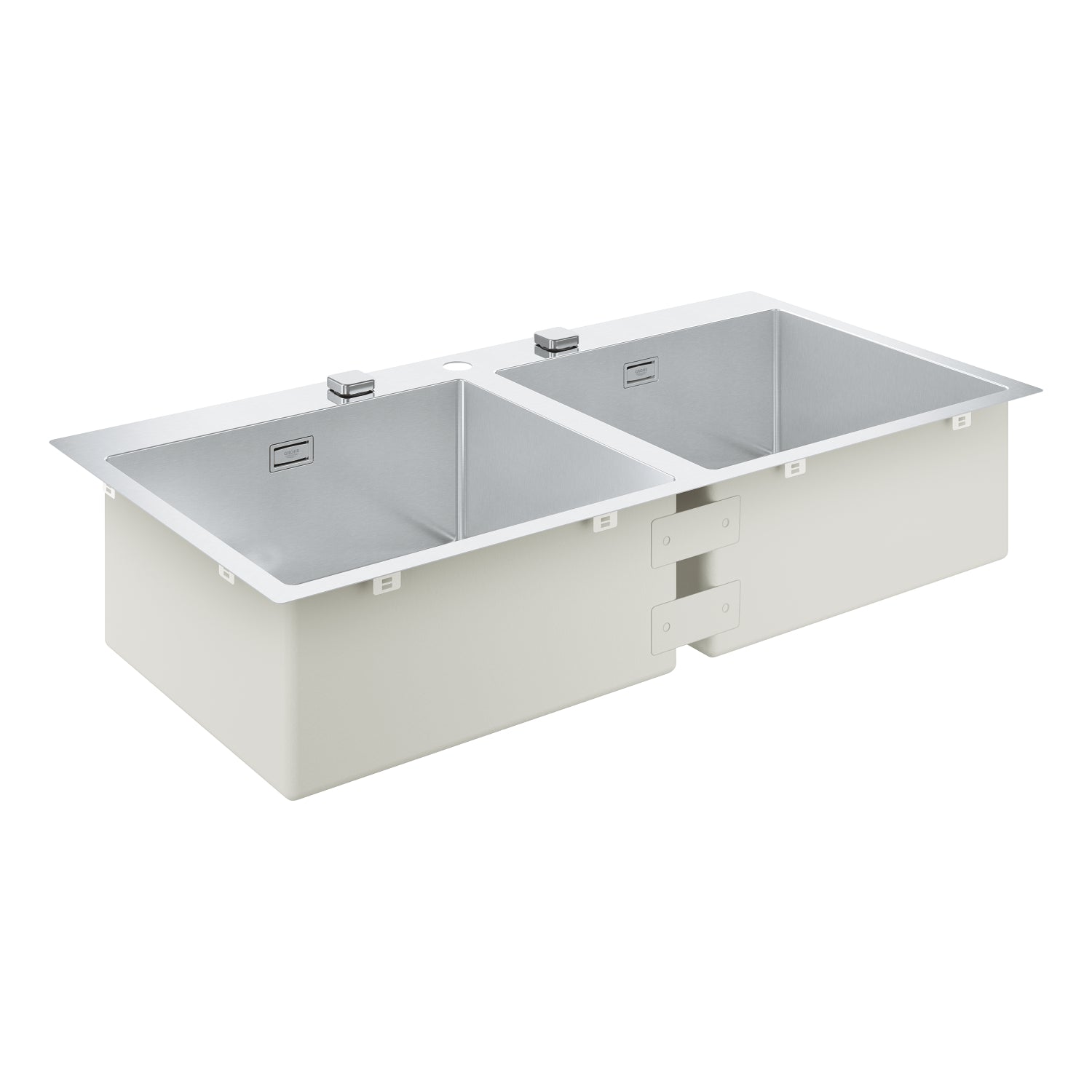 Grohe K800 Çift Gözlü Eviye, Paslanmaz Çelik (102x51 cm) - alternatif görünüm - GROHE 31585SD1