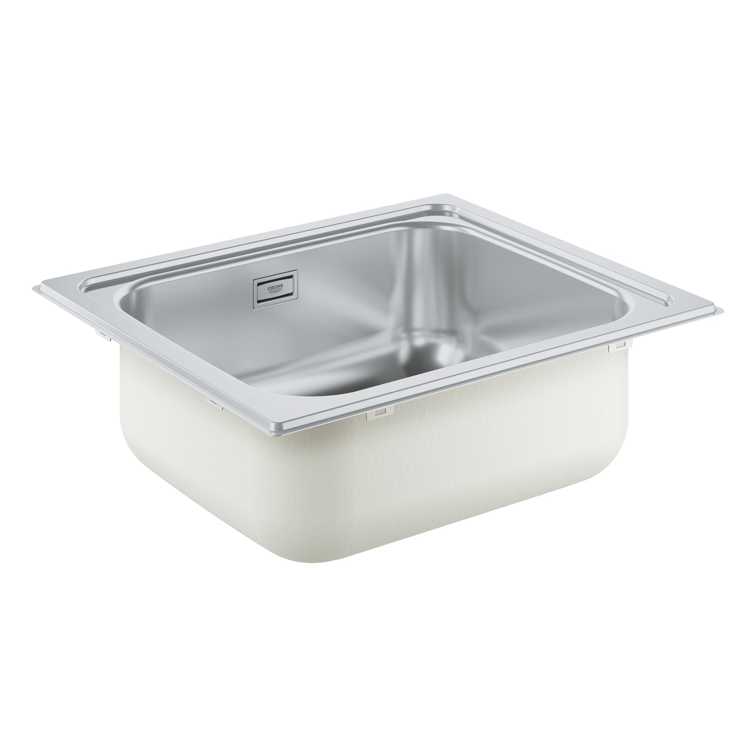 Grohe K200 Tek Gözlü Eviye, Paslanmaz Çelik (53x46 cm) - alternatif görünüm - GROHE 31719SD0