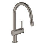 Grohe Minta Spiralli Eviye Bataryası, Fırçalı Sert Grafit - alternatif görünüm - GROHE 32321AL2