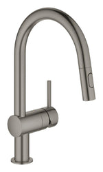 Grohe Minta Spiralli Eviye Bataryası, Fırçalı Sert Grafit - GROHE 32321AL2
