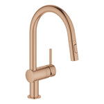 Grohe Minta Spiralli Eviye Bataryası, Fırçalı Bakır - alternatif görünüm - GROHE 32321DL2