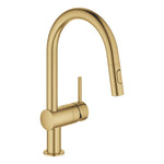 Grohe Minta Spiralli Eviye Bataryası, Fırçalı Altın - alternatif görünüm - GROHE 32321GN2
