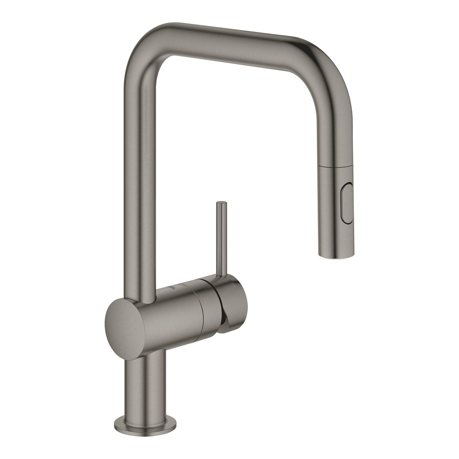 Grohe Minta Spiralli Eviye Bataryası, Döner Borulu, Fırçalı Sert Grafit - alternatif görünüm - GROHE 32322AL2