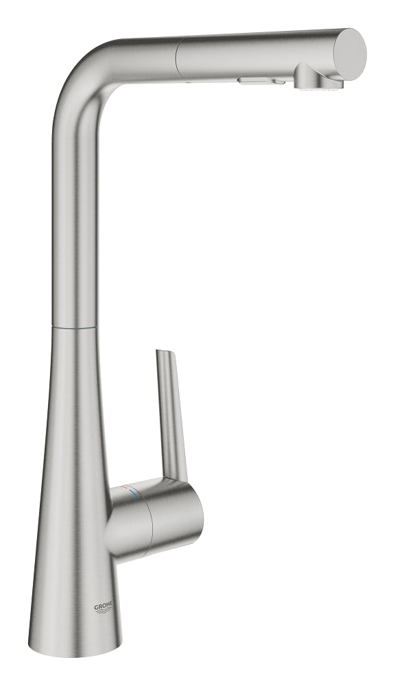Grohe Zedra Spiralli Eviye Bataryası, Paslanmaz Çelik - GROHE 32553DC2