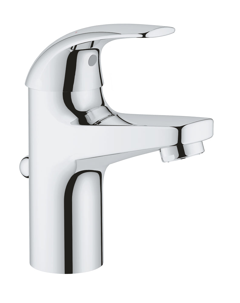 Grohe BauCurve Lavabo Bataryası, Sifon Kumandalı - GROHE 32805000