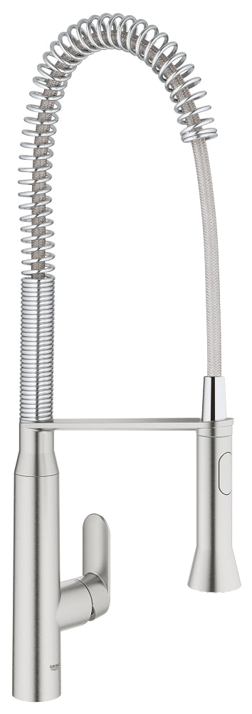 Grohe K7 Endüstriyel Eviye Bataryası, Paslanmaz Çelik - GROHE 32950DC0