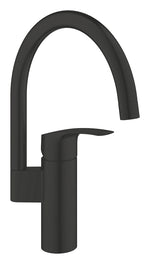 Grohe Eurosmart Kuğu Borulu Eviye Bataryası, Mat Siyah - GROHE 332022433