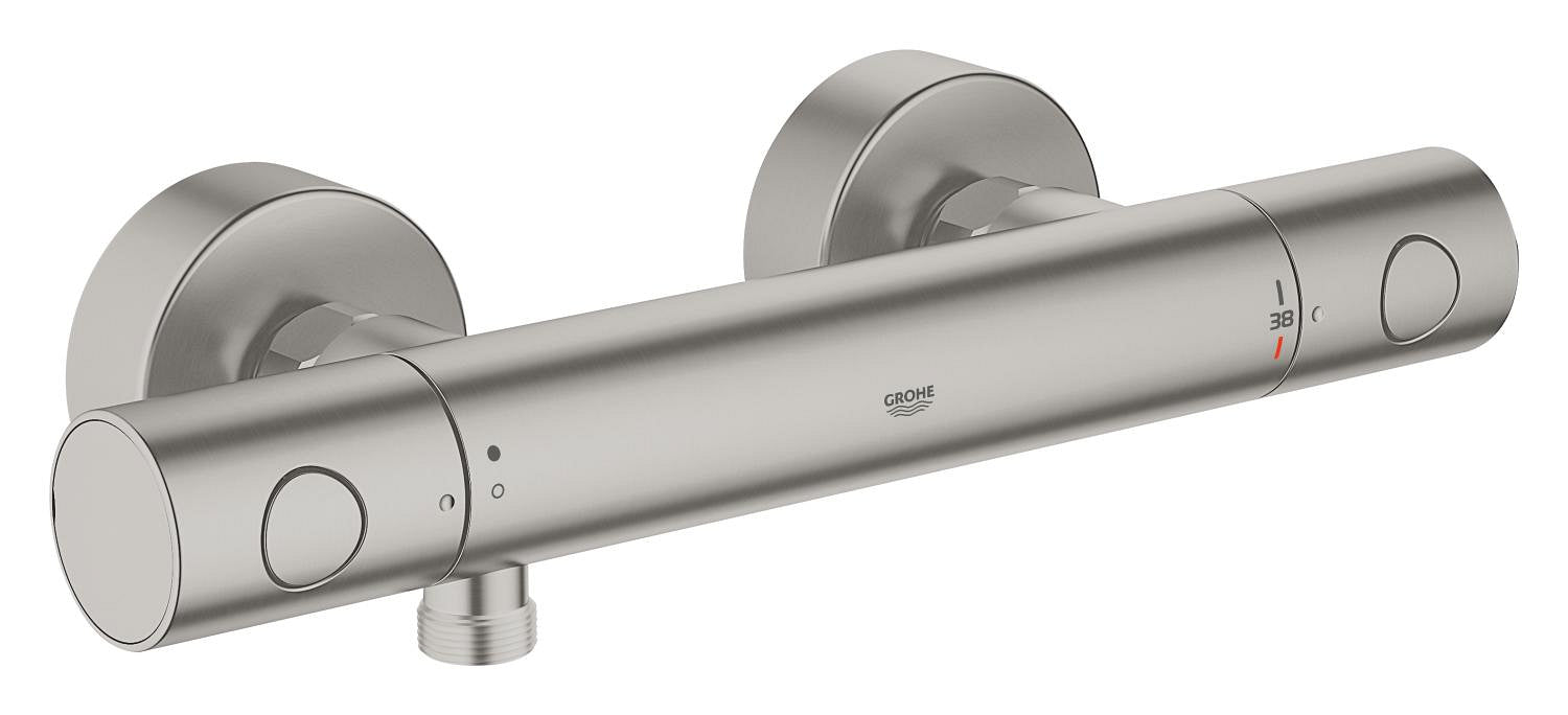 Grohe Grohtherm 1000 Cosmopolitan M Termostatik Duş Bataryası, Paslanmaz Çelik - GROHE 34065DC2