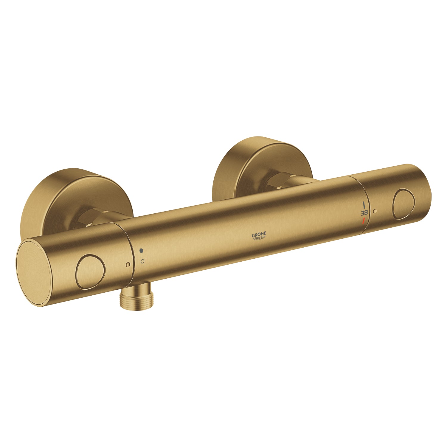 Grohe Grohtherm 1000 Cosmopolitan M Termostatik Duş Bataryası, Fırçalı Altın - alternatif görünüm - GROHE 34065GN2