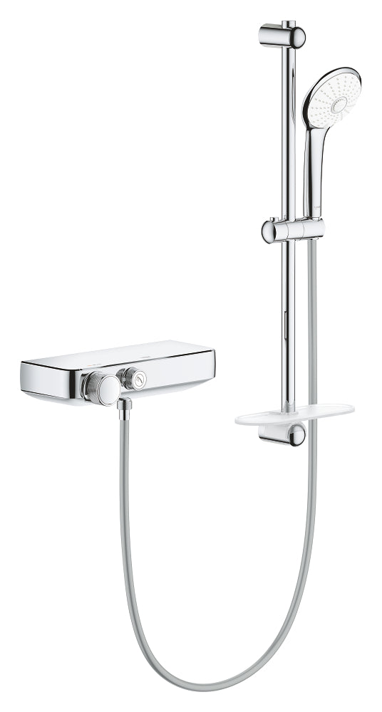 Grohe Grohtherm SmartControl Termostatik Duş Bataryası ve Sürgülü El Duş Takımı