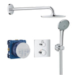 Grohe Grohtherm Rainshower Cosmopolitan 210 Ankastre Banyo/Duş Bataryası, Tepe ve El Duşu Seti - alternatif görünüm - GROHE 34734000