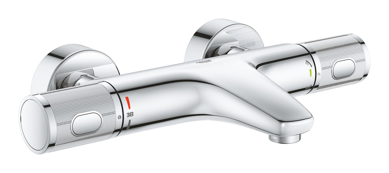 Grohe GROHE Precision FeelBath termostat - S-bağlantılar - metal rozet