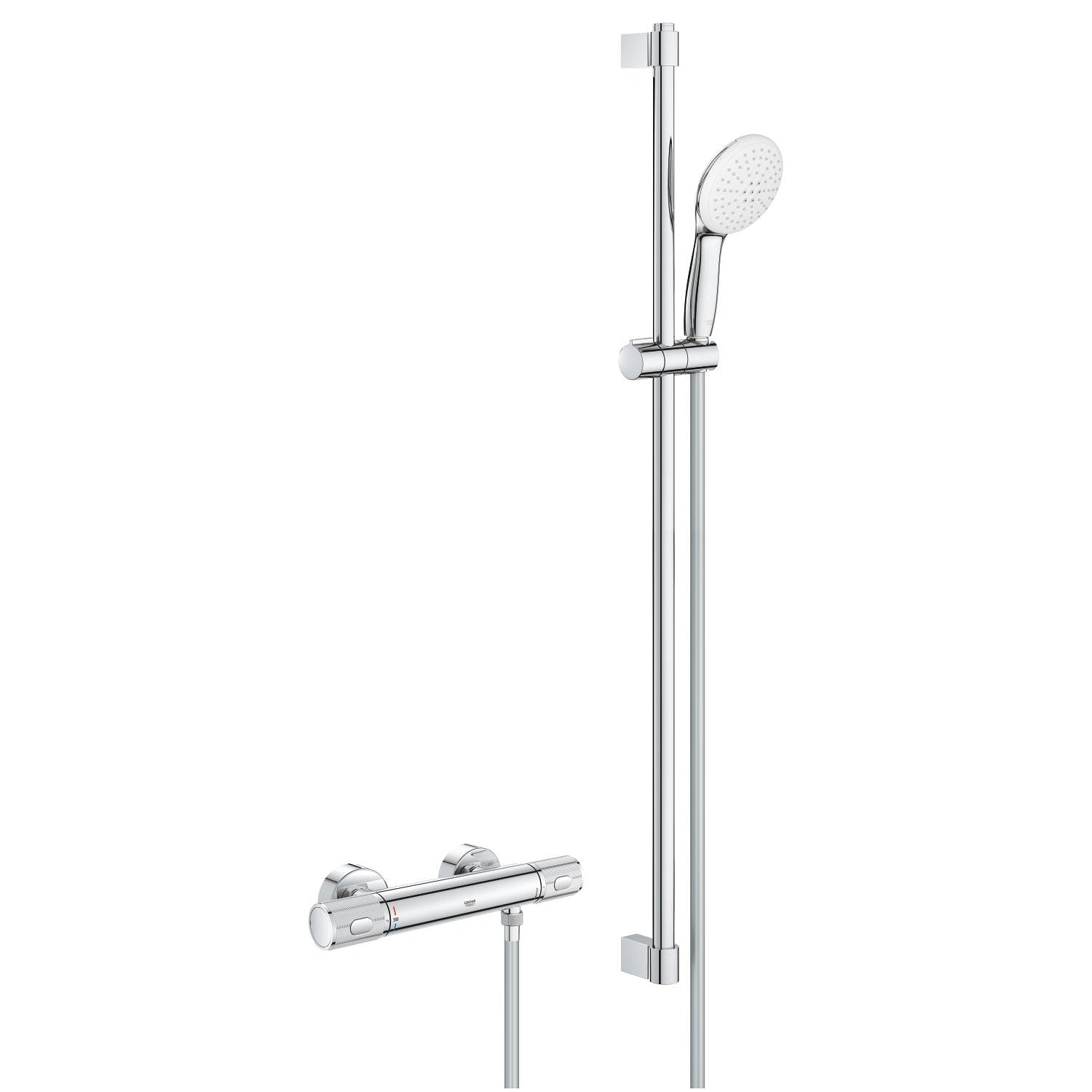 Grohe Grohtherm 1000 Performance Termostatik Duş Bataryası ve Sürgülü El Duşu Seti - alternatif görünüm - GROHE 34835001