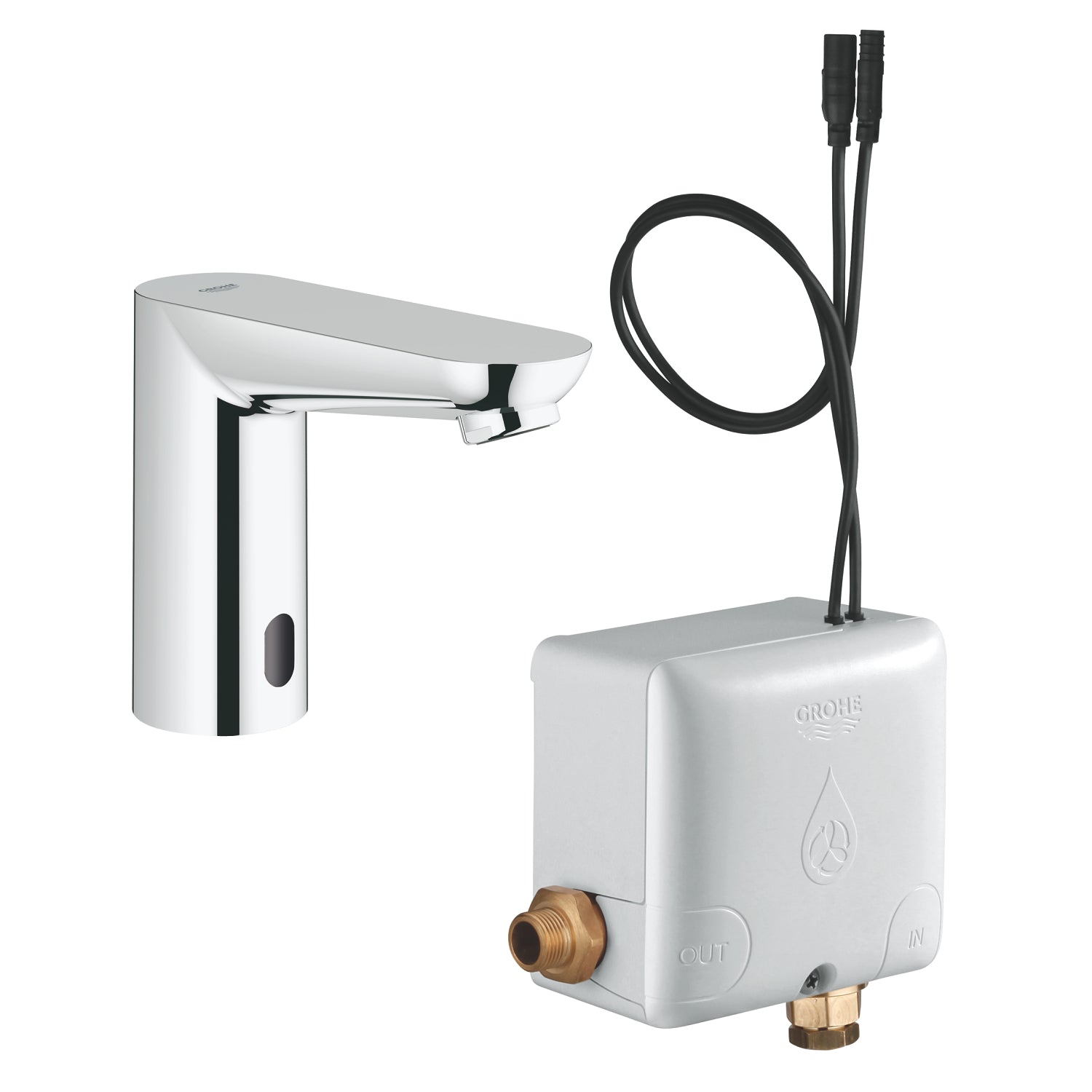Grohe Euroeco Cosmopolitan E Powerbox Fotoselli Lavabo Bataryası (Tek Su Girişli) - alternatif görünüm - GROHE 36384000