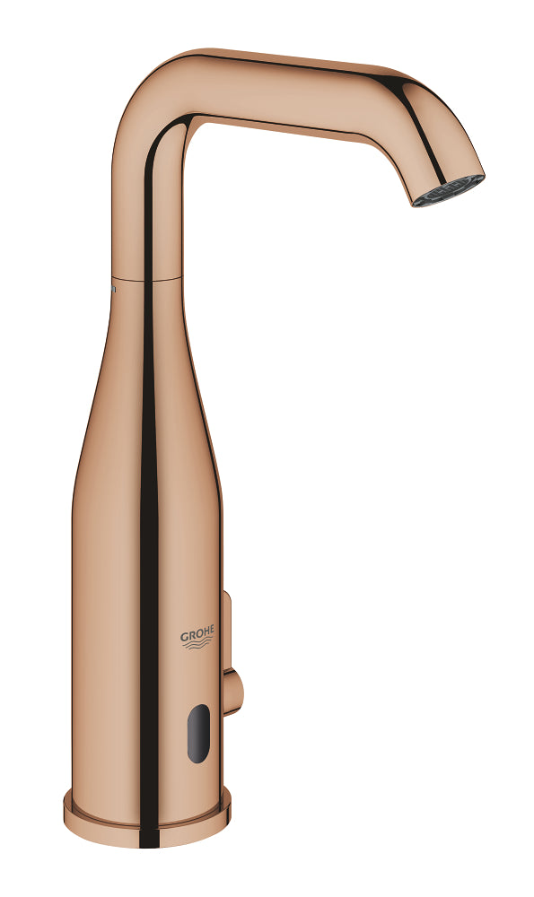 Grohe Essence E Fotoselli Lavabo Bataryası, Çift Su Girişli, Ayarlanabilir Sıcaklık Sınırlayıcısı, Bakır - GROHE 36445DA0