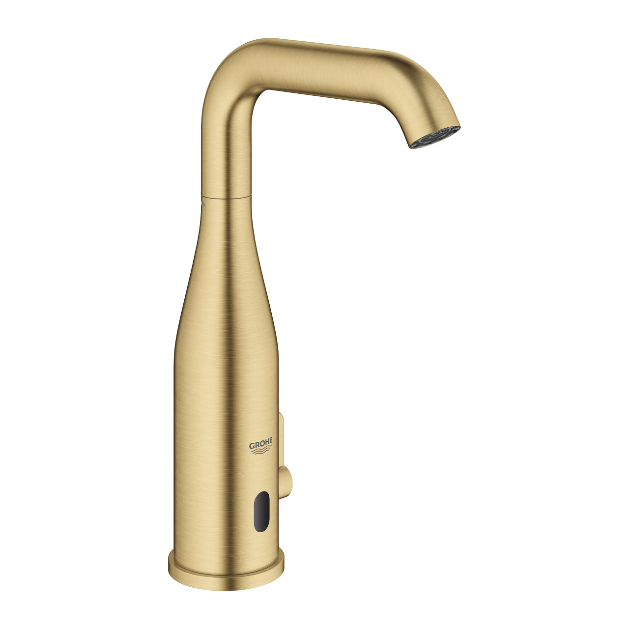 Grohe Essence E Fotoselli Lavabo Bataryası, Çift Su Girişli, Ayarlanabilir Sıcaklık Sınırlayıcısı, Fırçalı Altın