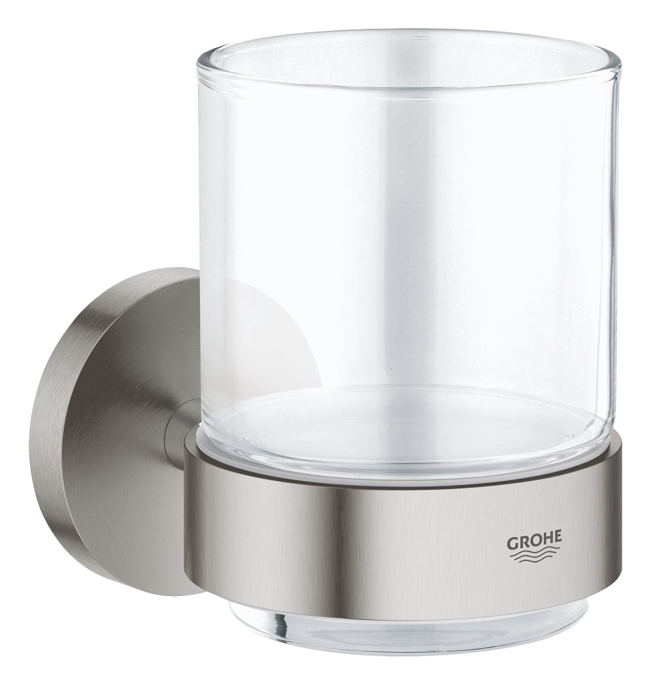 Grohe Essentials Cam Diş Fırçalığı, Paslanmaz Çelik - GROHE 40447DC1