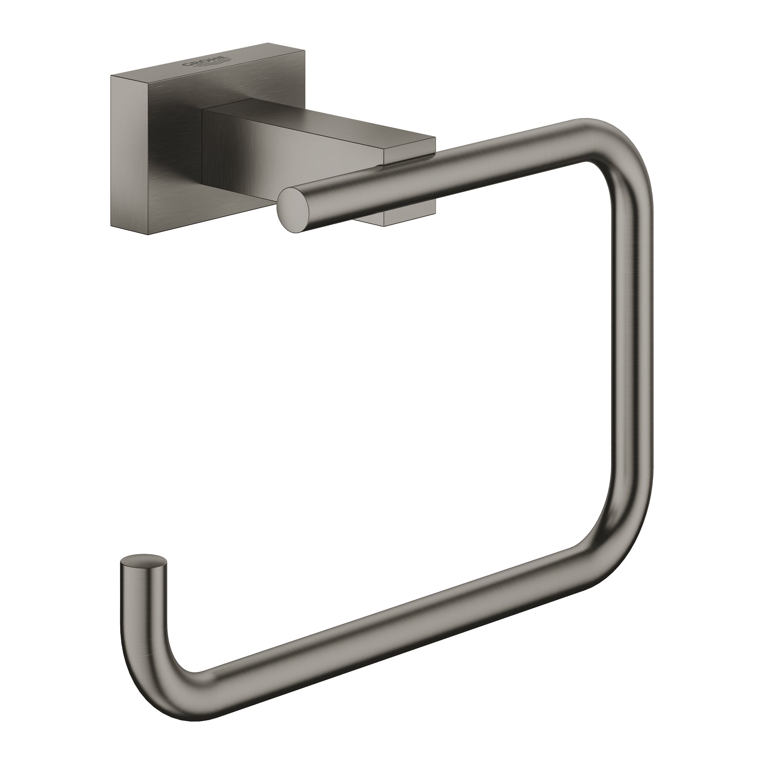 Grohe Eurocube Tuvalet Kağıtlığı Kapaksız, Fırçalı Sert Grafit - alternatif görünüm - GROHE 40507AL1
