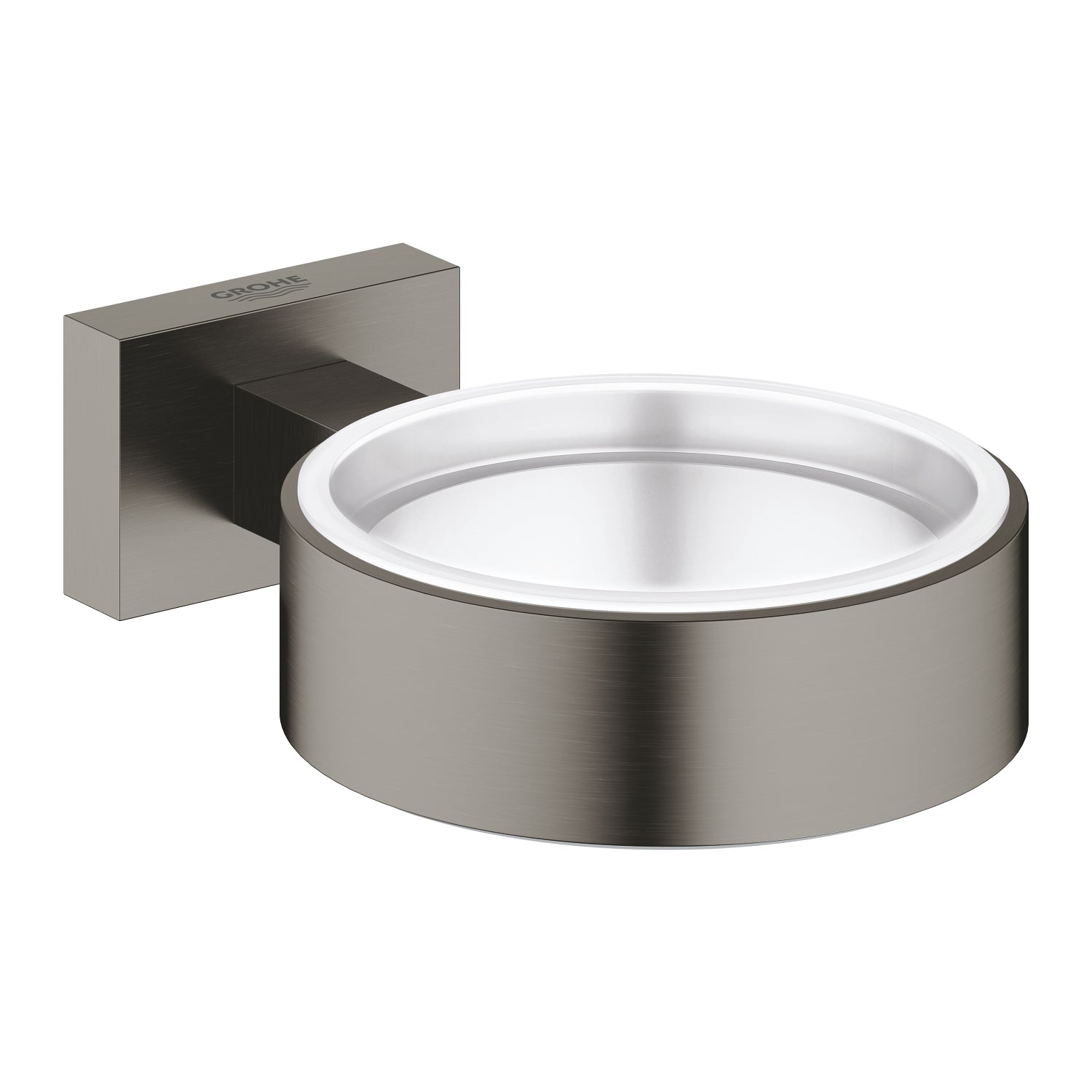 Grohe Essentials Cube Tutamak (Sabunluk Fırçalık), Fırçalı Sert Grafit - alternatif görünüm - GROHE 40508AL1