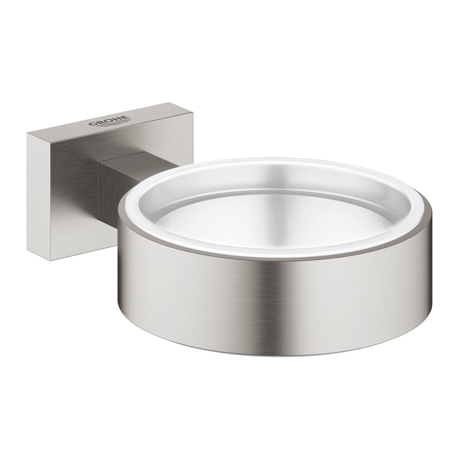 Grohe Essentials Cube Tutamak (Sabunluk Fırçalık), Paslanmaz Çelik - alternatif görünüm - GROHE 40508DC1
