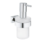 Grohe Essentials Cube Duvardan Sıvı Sabunluk, Cam Hazneli - alternatif görünüm - GROHE 40756001