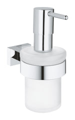 Grohe Essentials Cube Duvardan Sıvı Sabunluk, Cam Hazneli - GROHE 40756001