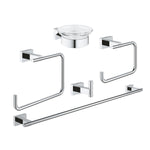 Grohe Essentials Cube Beşli Banyo Aksesuar Seti - alternatif görünüm - GROHE 40758001