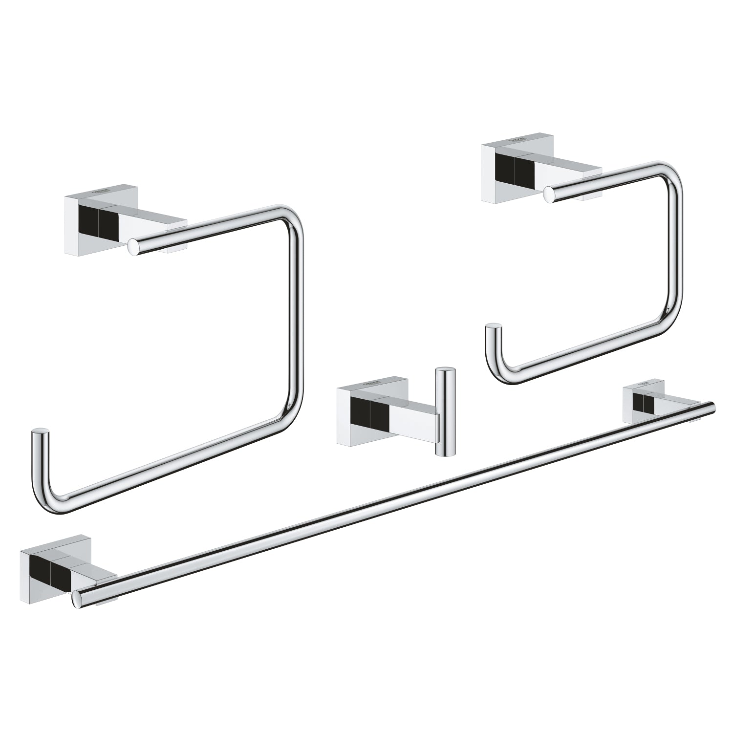 Grohe Essentials Cube Dörtlü Banyo Aksesuar Seti - alternatif görünüm - GROHE 40778001