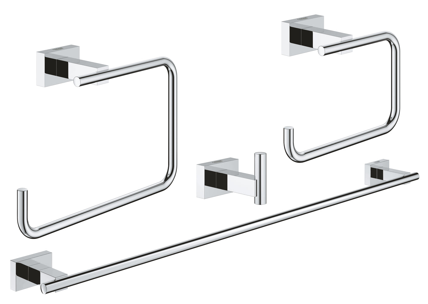 Grohe Essentials Cube Dörtlü Banyo Aksesuar Seti - GROHE 40778001
