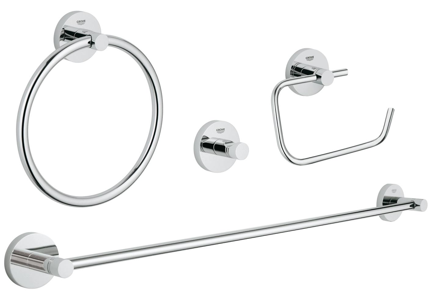 Grohe Essentials Dörtlü Banyo Aksesuar Seti - GROHE 40823001