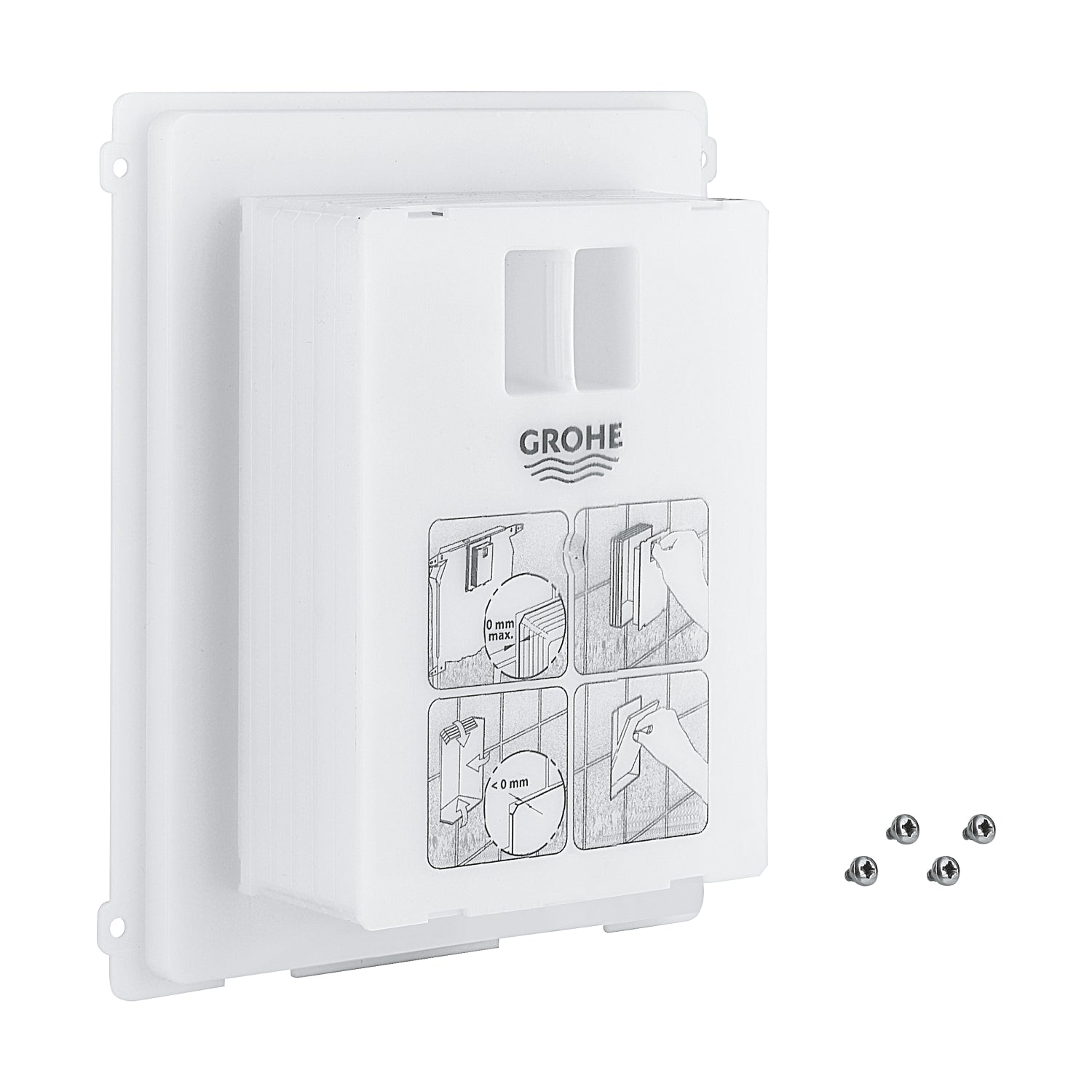 Grohe Rapid SL Gömme Rezervuar Panel Revizyonu İçin Kapak Şablonu - alternatif görünüm - GROHE 40949000