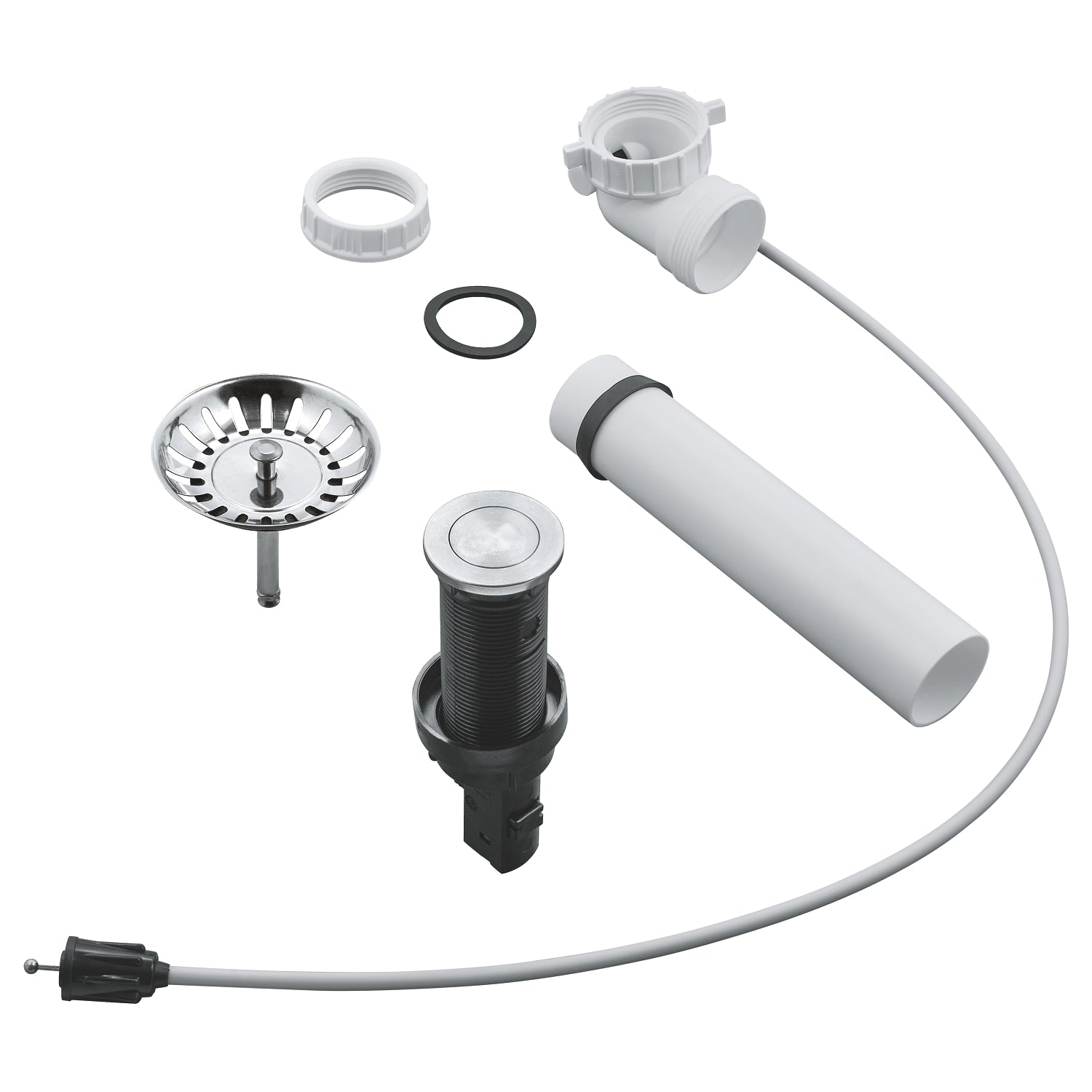 Grohe Eviye Süzgeci ve Sifonu, Paslanmaz Çelik - alternatif görünüm - GROHE 40986SD0