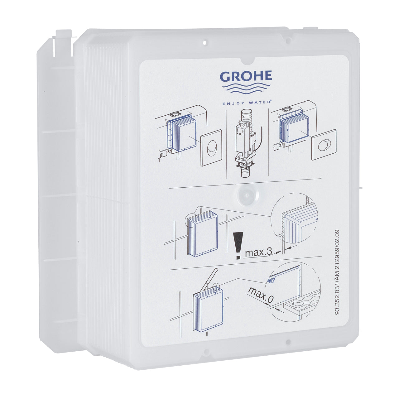 Grohe Gömme Rezervuar Panel Revizyonu İçin Kapak Şablonu