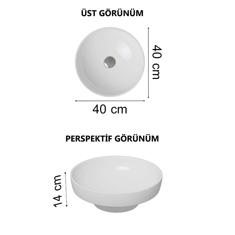 VitrA Water Jewels Çanak Lavabo, 40 cm, Beyaz