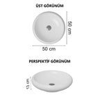 VitrA İstanbul Çanak Lavabo, 50 cm, Parlak Beyaz
