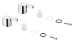 Grohe Lineare Pair Of Handles Blue/Red - 48316000 - GROHE 48316000