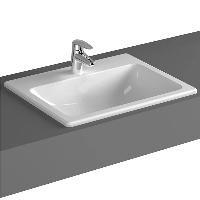 VitrA S20 Tezgahüstü Lavabo, Dikdörtgen, 55x45 cm