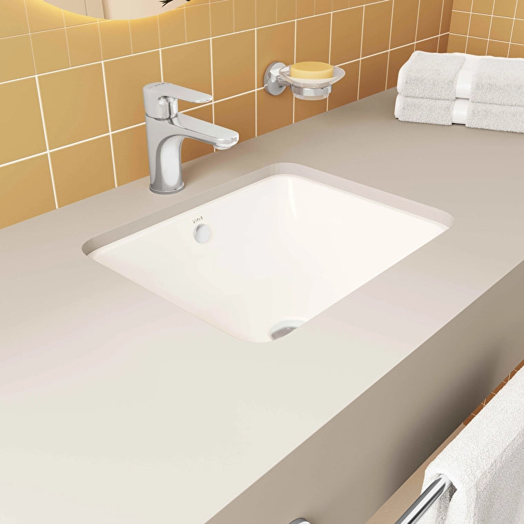 VitrA S20 Tezgahaltı Lavabo, Dikdörtgen, Kompakt, 45x37 cm
