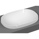 VitrA Frame Yarım Tezgah Üstü Oval Lavabo, 56 cm, Beyaz