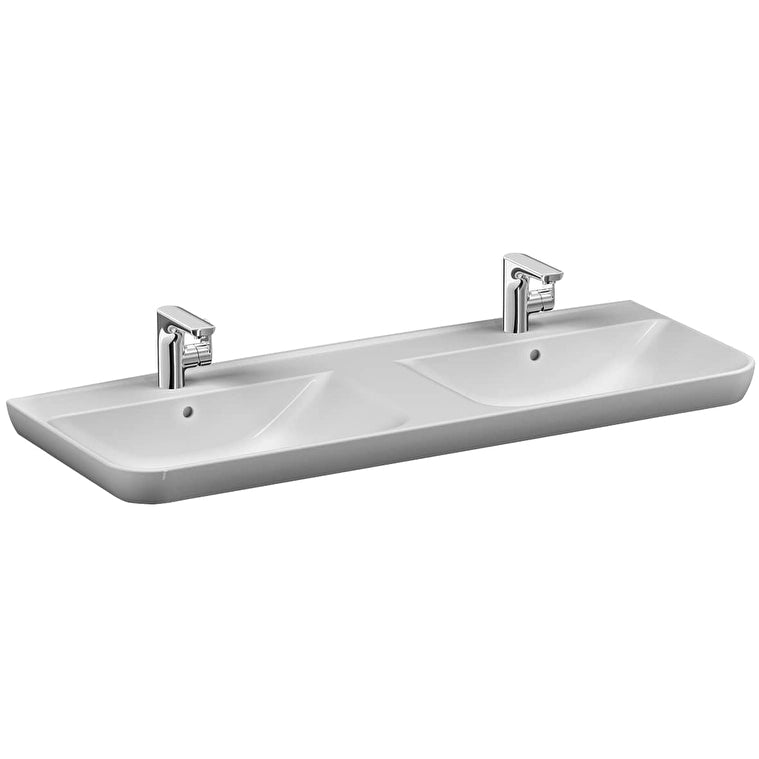 VitrA Sento Etajerli Çift Gzölü Lavabo, 130x49 cm